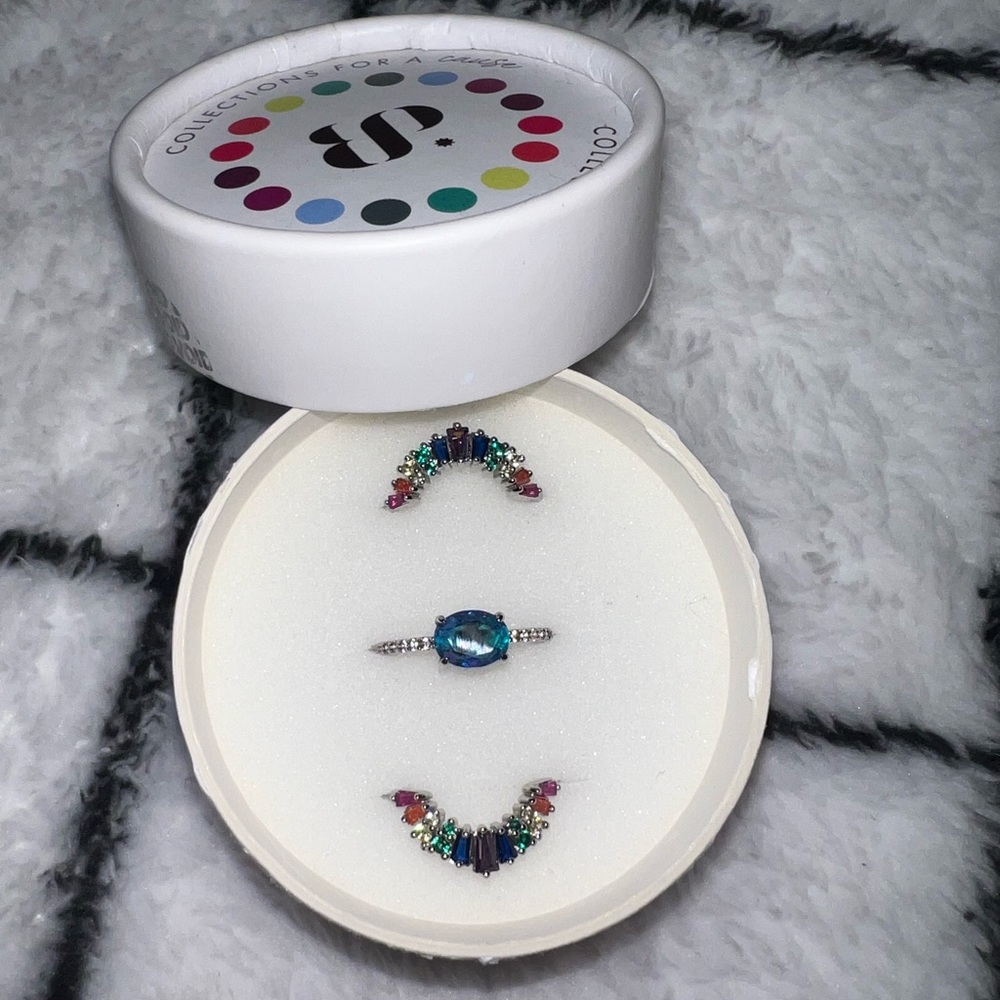 Rainbow Autism Awareness Ring Set